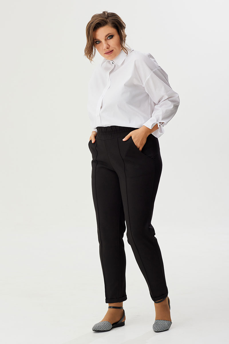 Купить женские брюки BegiModa 6042 черный - Описание, фото, цена