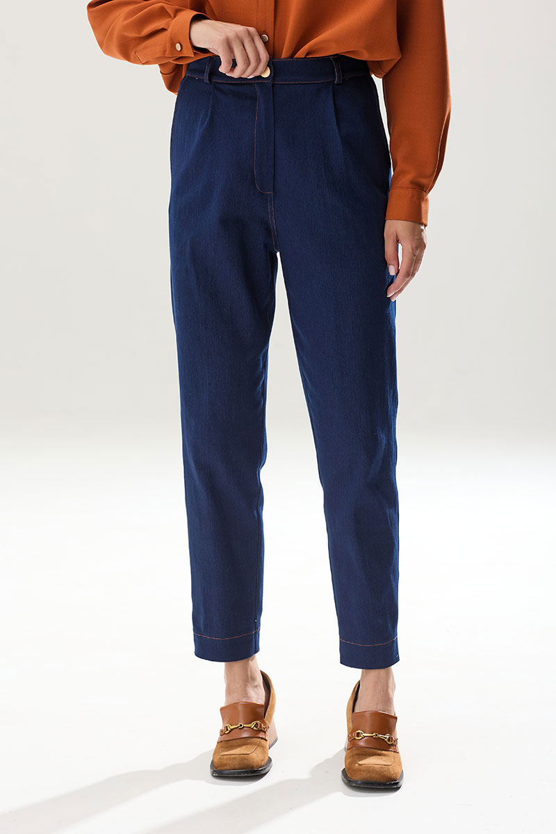Купить женские джинсы Ларс Стиль 838-1 синий - Описание, фото, цена