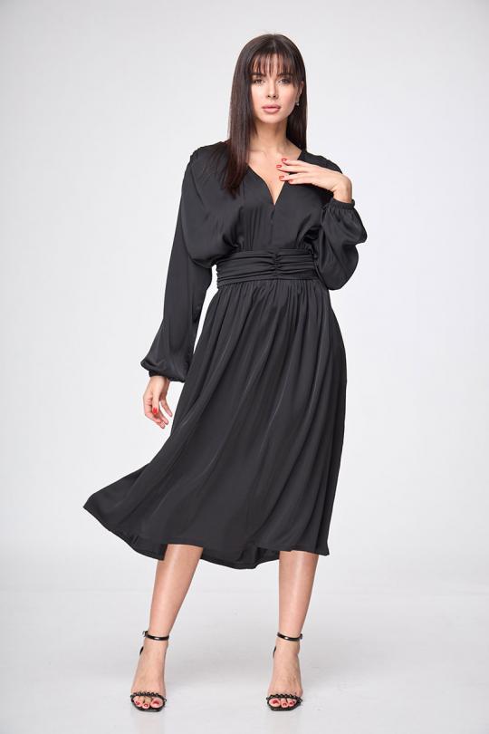 Купить платья миди Anelli 1204 черный - Описание, фото, цена